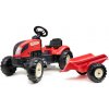 FALK Šliapací traktor 2158L Kiddy Farmer s prívesom - červené FALK Šliapací traktor 2158L Kiddy Farmer s prívesom - červené