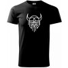 Viking logo - Klasické pánske tričko vyššej gramáže - XS ( Čierna ) Viking logo - Klasické pánske tričko vyššej gramáže - XS ( Čierna )