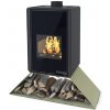 Krbové kachle FLAMINGO DELUXE SENAI, olivová Krbové kachle FLAMINGO DELUXE SENAI, olivová