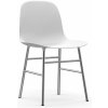 Normann Copenhagen Stolička Form Chair – biela/chrómová Normann Copenhagen Stolička Form Chair – biela/chrómová