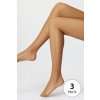 Astratex 3 PACK Pančuchové nohavice Basic Matt 20 DEN béžová