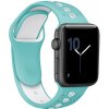 BStrap Silicone Sport remienok na Apple Watch 42/44/45mm, Teal White (SAP007C14) BStrap Silicone Sport remienok na Apple Watch 42/44/45mm, Teal White (SAP007C14)