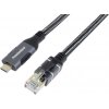 PremiumCord Ethernetový kabel USB-C na LAN RJ45 10/100/1000, 2m PremiumCord Ethernetový kabel USB-C na LAN RJ45 10/100/1000, 2m