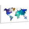 Obraz farebná mapa sveta v akvarelovom prevedení Obraz farebná mapa sveta v akvarelovom prevedení