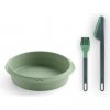 Lékué Základná sada pre teplovzdušnú fritézu, sada 3 ks, zelená, silikón Lékué Základná sada pre teplovzdušnú fritézu, sada 3 ks, zelená, silikón
