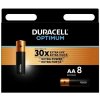 DURACELL - Optimum alkalická batéria ceruzková AA 8 ks (42386) DURACELL - Optimum alkalická batéria ceruzková AA 8 ks (42386)