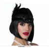 Čelenka Charleston s perím čierna Čelenka Charleston s perím čierna