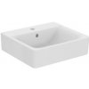 Ideal Standard Connect - Umývadlo CUBE 500x460 mm, s prepadom, 1 otvor pre batériu, biela E713801 Ideal Standard Connect - Umývadlo CUBE 500x460 mm, s prepadom, 1 otvor pre batériu, biela E713801