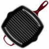 Le Creuset grilovacia panvica štvorcová 26 cm Garnet bordová