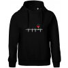 Víno ekg - Oversized mikina dámská Moon - kratšia + širšia - XS ( Čierna ) Víno ekg - Oversized mikina dámská Moon - kratšia + širšia - XS ( Čierna )