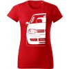 T-ričko Volkswagen Golf Mk4 Half dámske tričko Farba trička: Kráľovská Modrá, Farba potlače: Biela, Veľkosť: XS T-ričko Volkswagen Golf Mk4 Half dámske tričko Farba trička: Kráľovská Modrá, Farba potlače: Biela, Veľkosť: XS