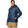 Columbia DELTA RIDGE DOWN HOODED JACKET tmavo modrá biela Columbia DELTA RIDGE DOWN HOODED JACKET tmavo modrá biela