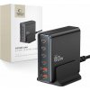Tech-Protect STOLNÍ NABÍJEČKA DC80W-GAN S 6 PORTY PD80W/QC3.0, ČERNÁ Tech-Protect STOLNÍ NABÍJEČKA DC80W-GAN S 6 PORTY PD80W/QC3.0, ČERNÁ