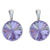 For You Náušnice Swarovski elements Rivoli 12 mm fialové VIOLET - 1313 For You Náušnice Swarovski elements Rivoli 12 mm fialové VIOLET - 1313