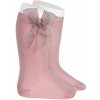 Hladké podkolienky s tylovou mašličkou Cóndor 243902526 - pale pink-ihneď Hladké podkolienky s tylovou mašličkou Cóndor 243902526 - pale pink-ihneď