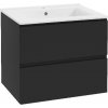 kielle Skříňka včetně umyvadla, 60x55x46 cm, 2 zásuvky, matná černá 50002S64 kielle Skříňka včetně umyvadla, 60x55x46 cm, 2 zásuvky, matná černá 50002S64