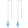 Strieborné náušnice 925 Blue Tear Drops – modré kvapky Strieborné náušnice 925 Blue Tear Drops – modré kvapky