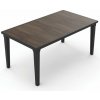 KETER Záhradný stôl Deco Futura 160 walnut / grafit PE612123 KETER Záhradný stôl Deco Futura 160 walnut / grafit PE612123