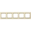 Legrand Valena - Päťnásobný rámik, béžová/zlatý prúžok - 774155 Legrand Valena - Päťnásobný rámik, béžová/zlatý prúžok - 774155