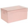 Darčeková krabica s priehľadným vekom 200x125x100 mm, ružová Darčeková krabica s priehľadným vekom 200x125x100 mm, ružová