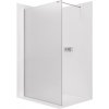 CERANO - Sprchová zástena Walk-in Onyx Cube Ľ/P - 8 mm - hranatá vzpera - chróm, mliečne sklo - 110x200 cm CERANO - Sprchová zástena Walk-in Onyx Cube Ľ/P - 8 mm - hranatá vzpera - chróm, mliečne sklo - 110x200 cm