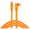 Tether Tools CUC15RT-ORG USB-C na USB-C, (zahnutý konektor), 4,6m, oranžový Tether Tools CUC15RT-ORG USB-C na USB-C, (zahnutý konektor), 4,6m, oranžový