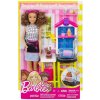 Barbie Bábika Psí kaderník Bruneta Set so psíkom Dhb63Fjb31