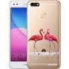 Picasee silikónový prehľadný obal pre Huawei P9 Lite Mini - Flamingos pár