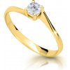 Cutie Diamonds Zásnubný prsteň zo žltého zlata s diamantom DZ6896-1957-10-X-1 49 mm Cutie Diamonds Zásnubný prsteň zo žltého zlata s diamantom DZ6896-1957-10-X-1 49 mm