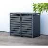 Westmann Kubus 2 kovový box na odpadkové koše 2x 240L 132 x 80 x 116 cm, antracitová Westmann Westmann Kubus 2 kovový box na odpadkové koše 2x 240L 132 x 80 x 116 cm, antracitová Westmann