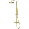 Oltens Vatten sprchová súprava nástenná s termostatom s dažďovou sprchou brúsené zlato 36505810 Oltens Vatten sprchová súprava nástenná s termostatom s dažďovou sprchou brúsené zlato 36505810