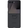 Samsung Silikonový kryt s držiakom na prst Flip7 Black EF-PF766TBEGWW