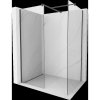Mexen Kioto sprchová stena Walk-in 115 x 110 cm, transparentná, čierna - 800-115-202-70-00-110 Mexen Kioto sprchová stena Walk-in 115 x 110 cm, transparentná, čierna - 800-115-202-70-00-110