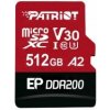 Patriot EP DDR200 + čítačka/Micro SDXC/512GB/UHS-I U3 / Class 10 PEF512GEP33MCX Patriot EP DDR200 + čítačka/Micro SDXC/512GB/UHS-I U3 / Class 10 PEF512GEP33MCX