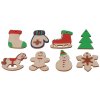 ČistéDrevo Kolekcia drevených vianočných ozdôb - 8 ks ČistéDrevo Kolekcia drevených vianočných ozdôb - 8 ks