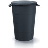Smooth Plastový kôš s úchytmi antracit 80 l