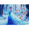 Norimpex diamantové malování Ledová princezna s kouzelnými motýli 30 x 40cm