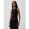 GAP Strečový crop top Čierna M GAP Strečový crop top Čierna M