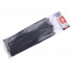 Extol Premium Sťahovacie pásky (8856234) čierne, nízkoprofilový zámok, 4,6x280mm, 100ks, nylon PA66