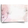 Sablio Obraz Ružový akvarel - 60x40 cm Sablio Obraz Ružový akvarel - 60x40 cm