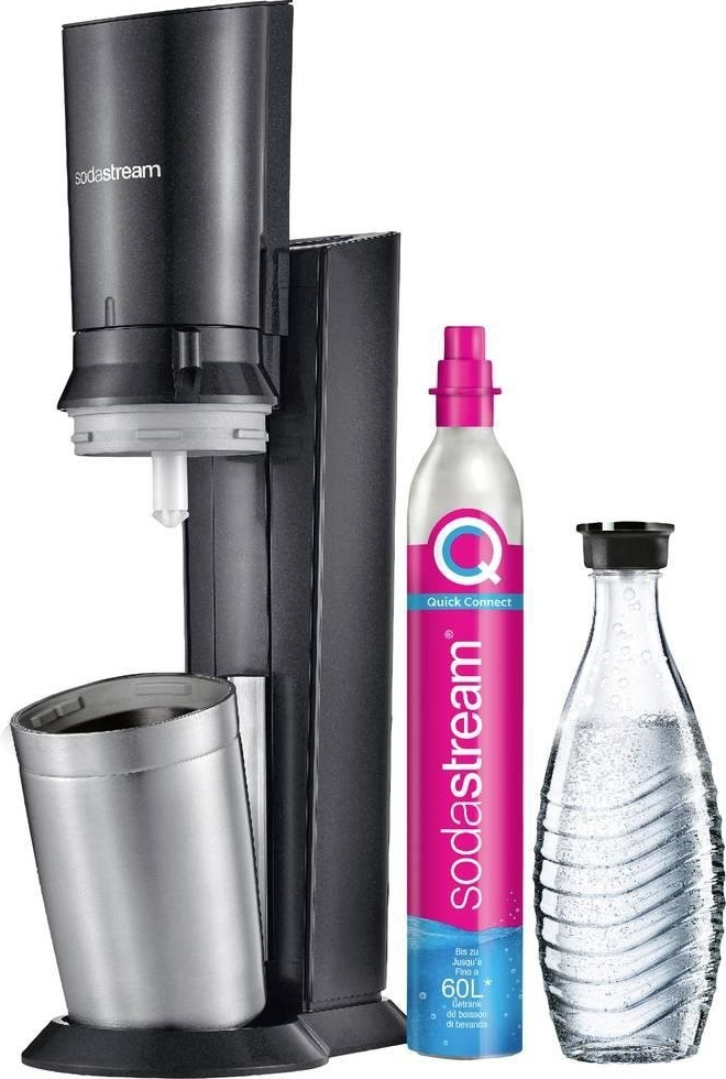 SodaStream Crystal 3.0 + sklenená fľaša 0.615 L + bombička