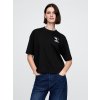 GAP Oversize crop tričko Heavyweight Čierna XS GAP Oversize crop tričko Heavyweight Čierna XS