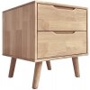 Nočný stolík, masívne drevo, prírodná, BRUNI Nočný stolík, masívne drevo, prírodná, BRUNI