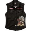 Košele Brandit Iron Maiden Vintage Shirt Sleeveless NOTB - čierna, 3XL