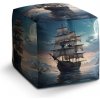 Sablio Taburet Cube Plachetnica medzi skalami: 40x40x40 cm