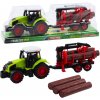 LEAN TOYS Traktor s prívesom HDS na drevo LEAN TOYS Traktor s prívesom HDS na drevo