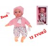 Mikro trading Miminko - 30 cm - 12 zvuků - s dudlíkem Mikro trading Miminko - 30 cm - 12 zvuků - s dudlíkem
