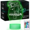 Nočná lampa Murrano Minecraft 3D LED viacfarebná s personalizáciou Nočná lampa Murrano Minecraft 3D LED viacfarebná s personalizáciou