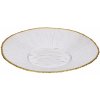 Siaki Collection Sklenený tanier Mia 21 cm biely