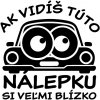 ELIART Nálepka na auto - Si moc blízko Farba vinylovej nálepky: Sv. šedá 3052 ELIART Nálepka na auto - Si moc blízko Farba vinylovej nálepky: Sv. šedá 3052